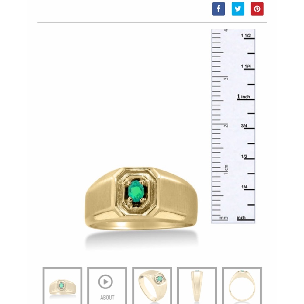 Men’s oval ring